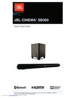 JBL JBL SB350 Sound Bar System Operating Manual